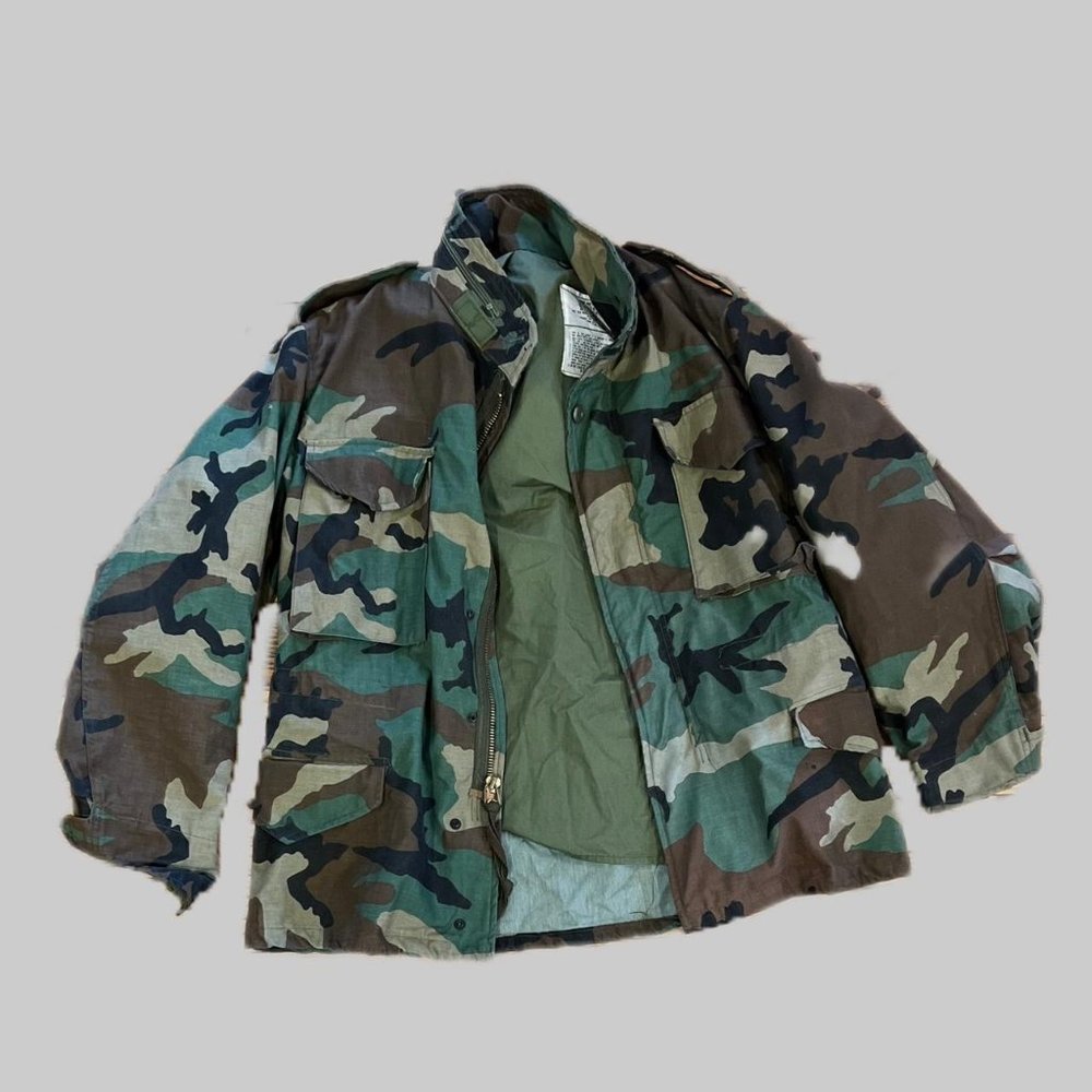 US ARMY CAMO ALL WEATHER JACKET